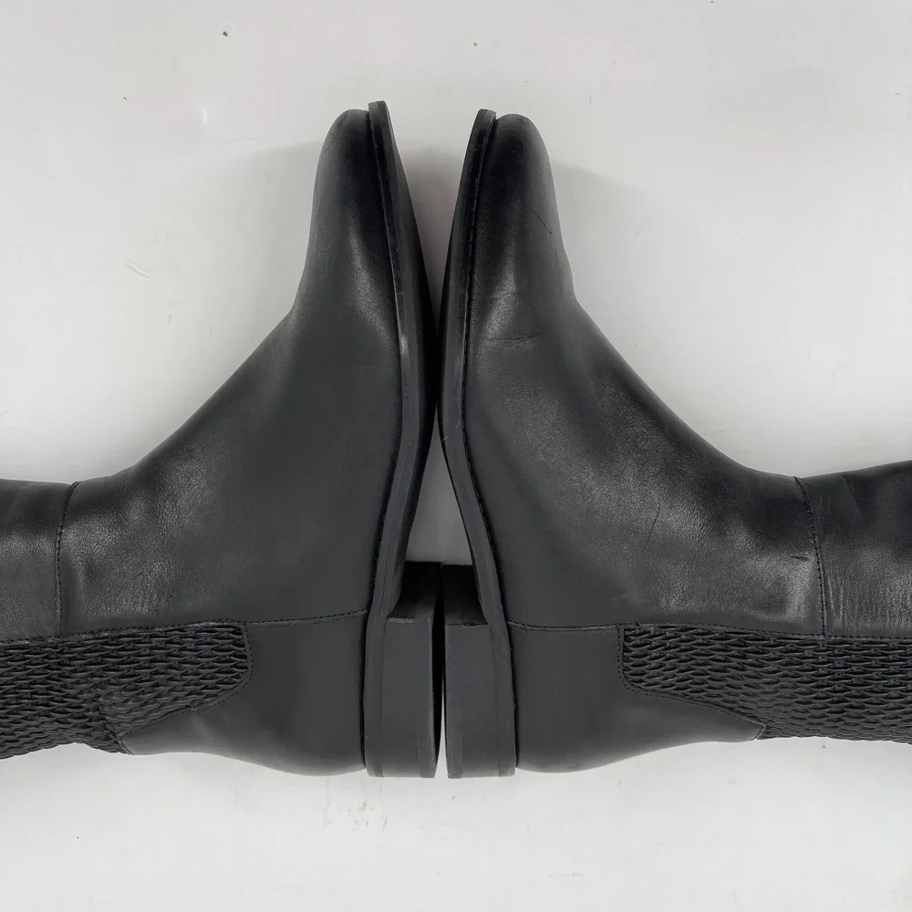 Cole Haan‎ Black Leather Knee High Riding Boots Women's Size 6B Equestrian
